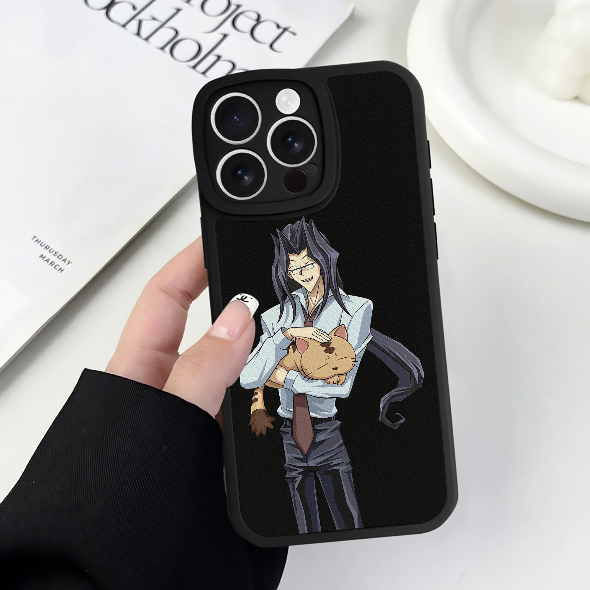 （画像用） 遊☆戯☆王 Yu-Gi-Oh! 【iPhone 16シリーズ対応】シリコンスマホケース（レザー調） 材質：シリコン